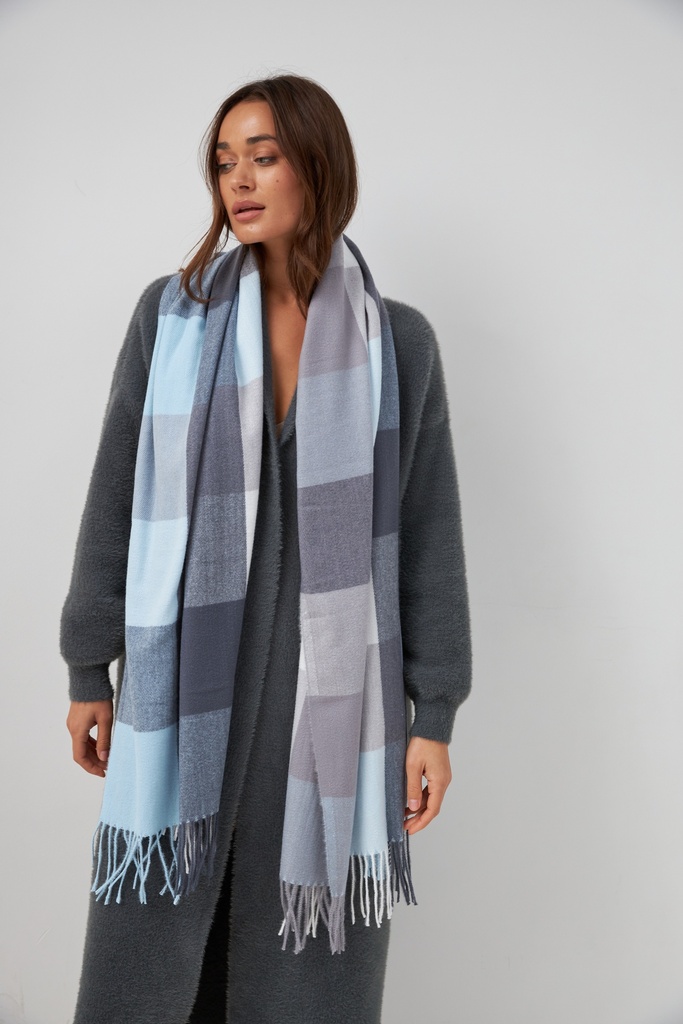 Scarf cashmere check 