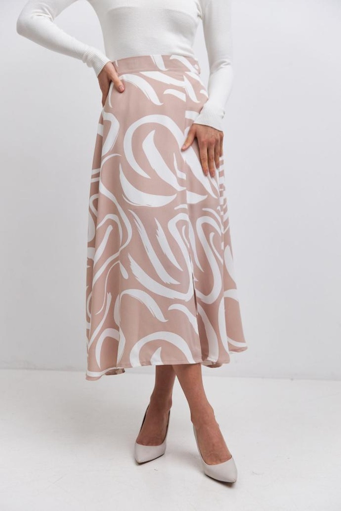 Fustă midi cu deschizătură