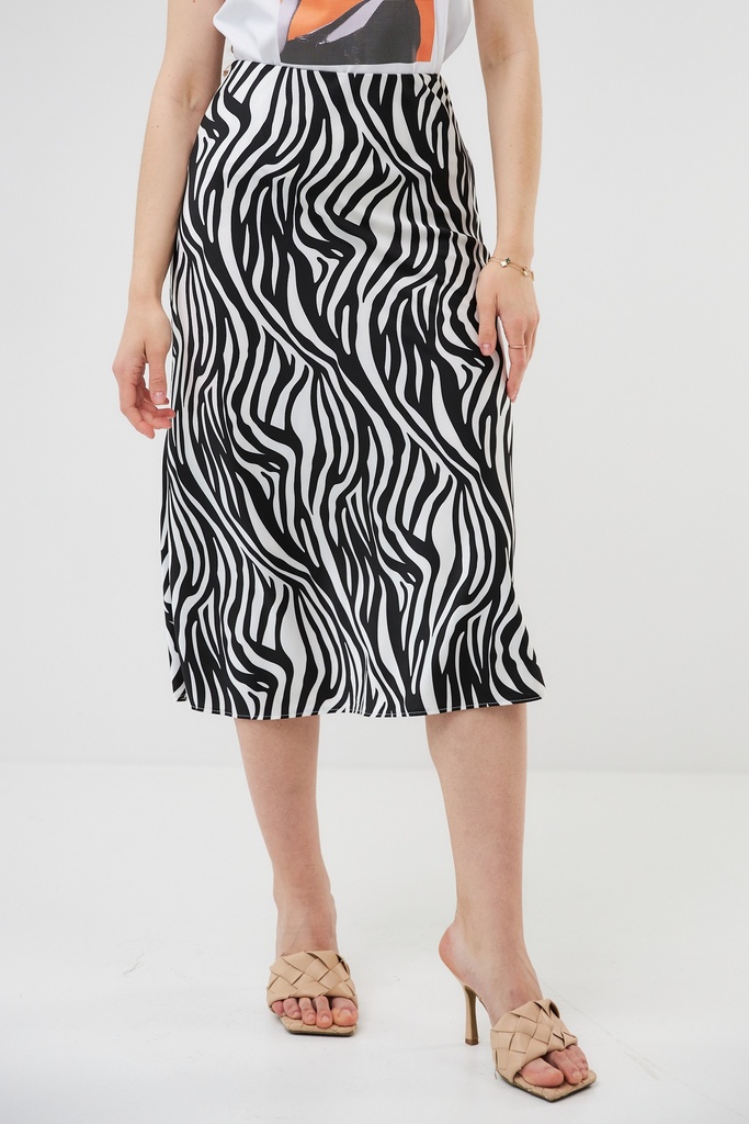 Fustă din satin de mătase