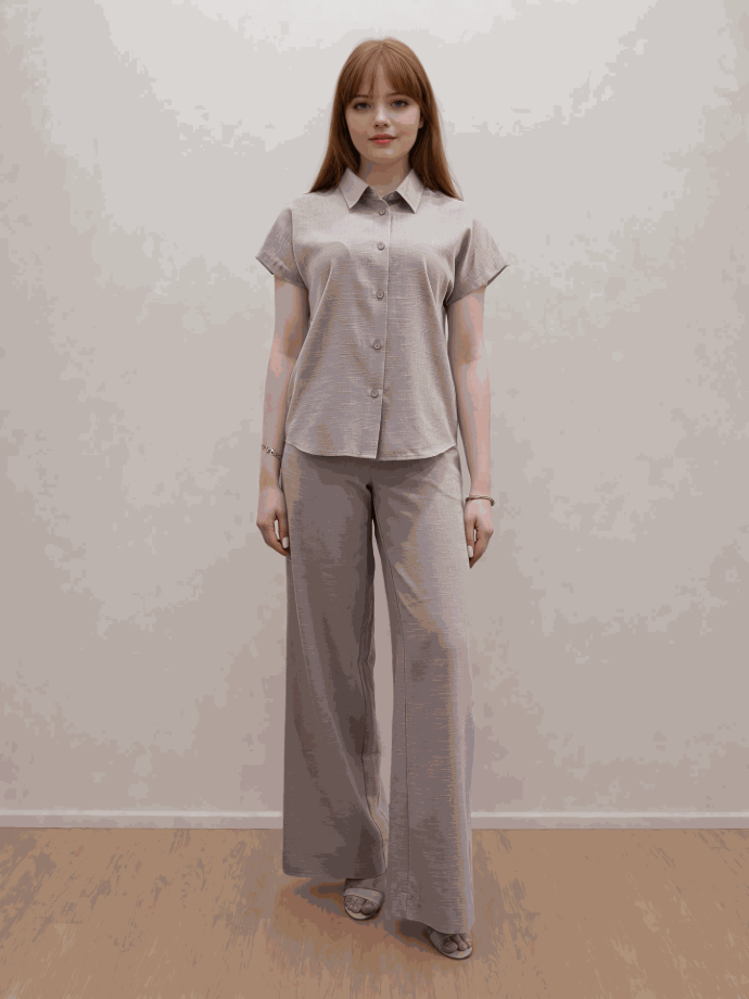 Брюки на резинці з накладними кишенями