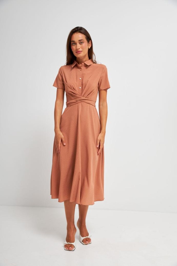 Dress with twist detail