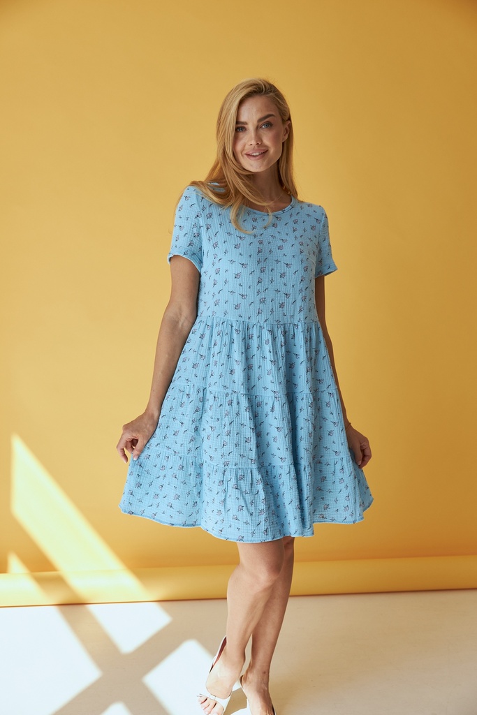 Rochie mini cu trei straturi
