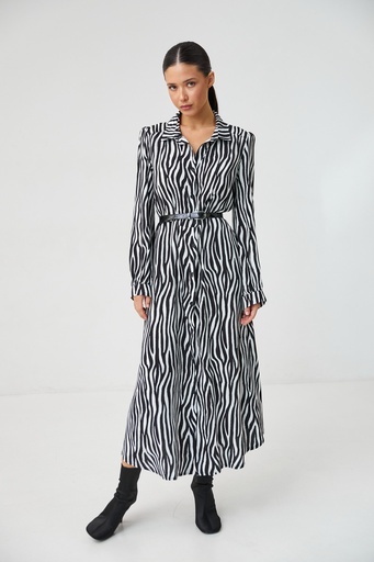 Maxi dress with long sleeves 
