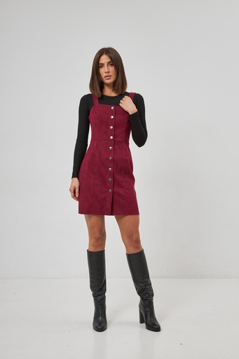 Corduroy sundress with buttons