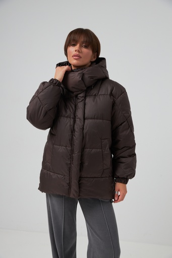 Loose jacket with hood