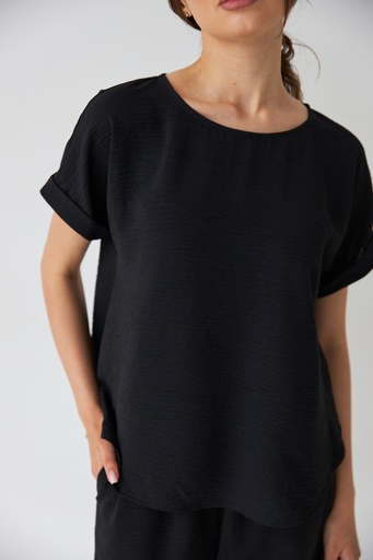 Blouse loose from crepe